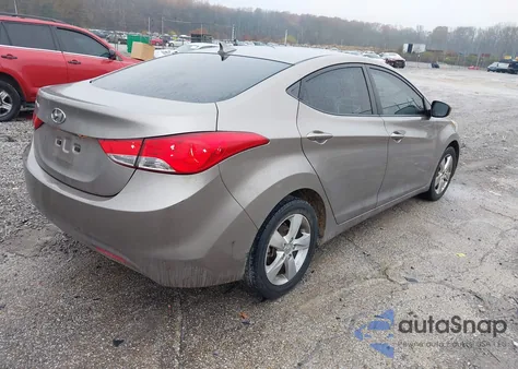 2012 Hyundai Elantra Gls из США, поврежденный, VIN 5NPDH4AE5CH118953